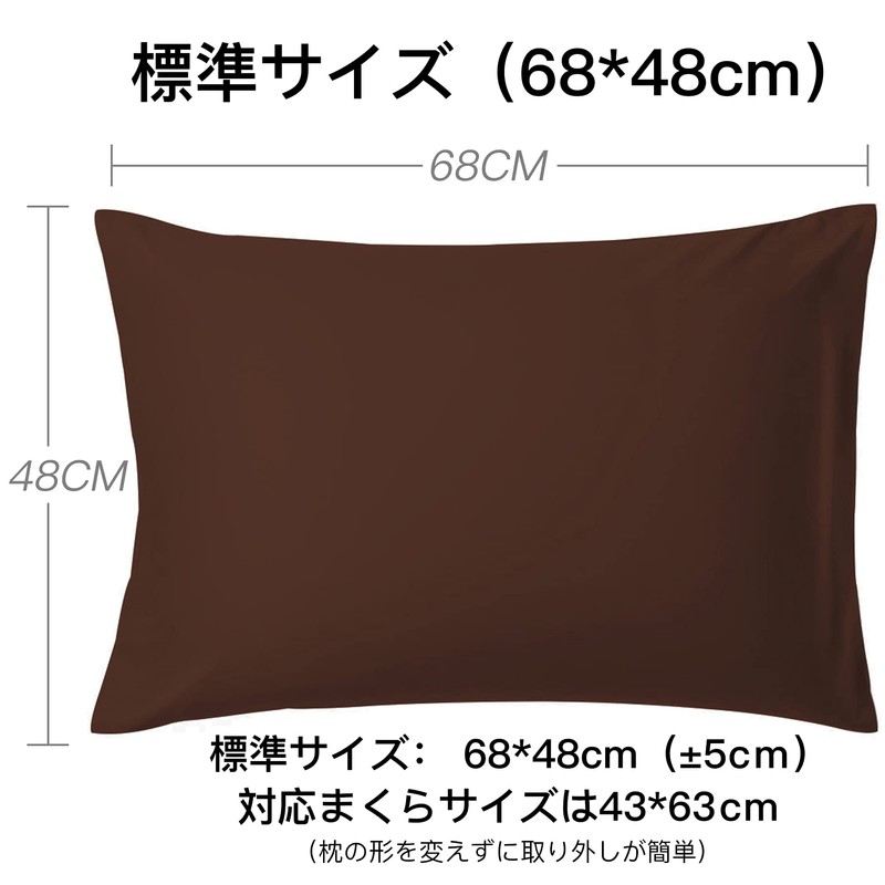 AYO Luxury 100% All Size Pillowcase, Hotel Quality, 10 Colors,