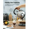 Retro Electric Water Kettle 1.8L Stainless Steel for Boiling Water