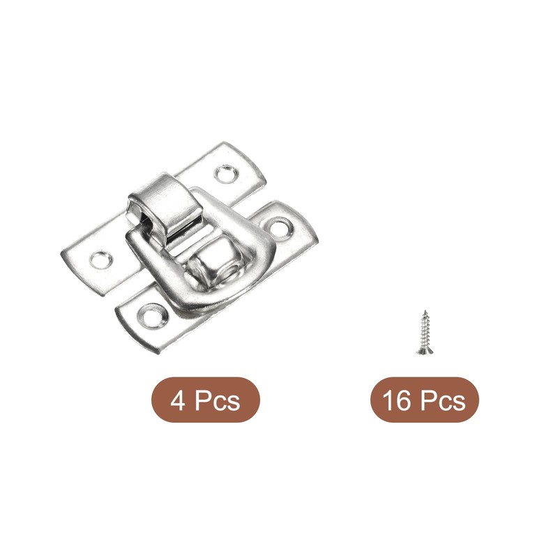sourcing map 4 Pcs Hasp Clasp Latch Lock, 30 x