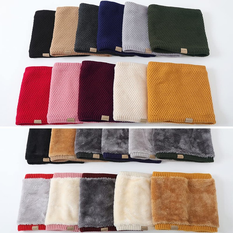 DURINM Scarf Women's Men's Tube Scarf Winter Warm Loop Scarf