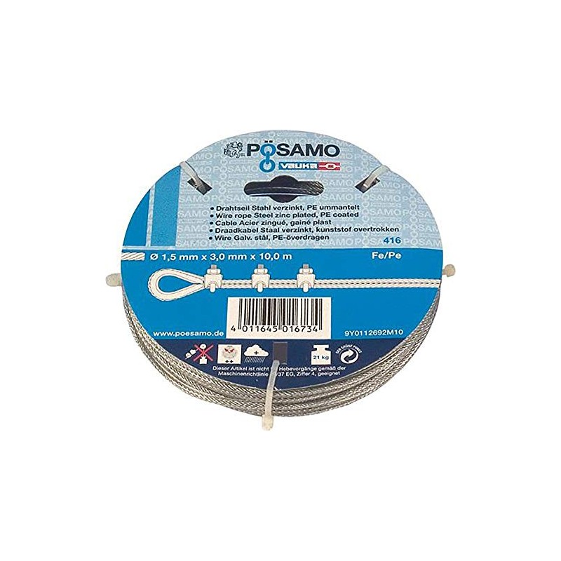 Format 4011645017434 – Wire Rope 5 mm / Ring 10