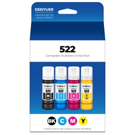 522 Ink Refill Bottles ET-2800 ET-2400 ET-4800 Replacement for 522 Ink 2800 Refill Ink for Eco tank ET-2400 ET-2720 ET-2800 ET-2803 ET-4700 ET-4800 ET-4810 ET2400 ET2720 ET2800 ET2803 ET4800 Printers