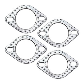 RCCT 2 Bolt Auspuff-Dichtung 76 mm, Performance-Rohrdichtung 76.1mm Exhaust Pipe Gasket Exhaust Flange Gasket (2 Bolt, 76mm)