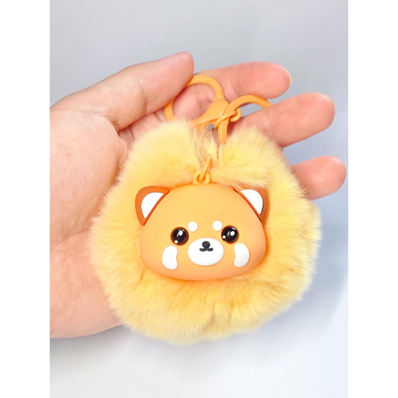 Pandachilla Bag Charm Key Chain Vivid Animals Cute Ornament, Vibrant