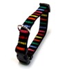 ONS ストライプカラー #20 マルチブラック (中型犬用首輪)