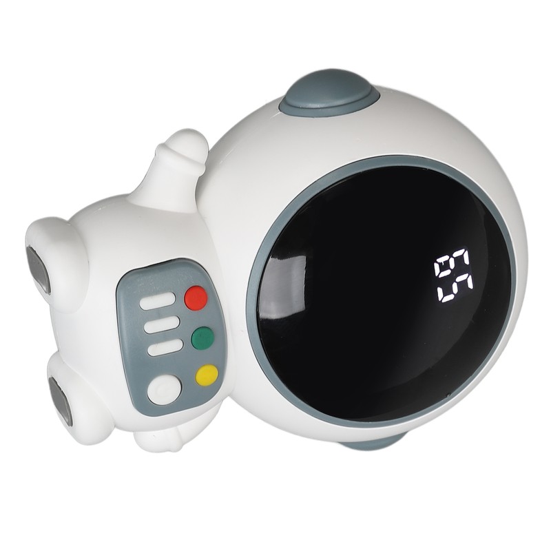 Astronaut Shaped Cute Hand Warmer Digital Display USB Rechargeable 2