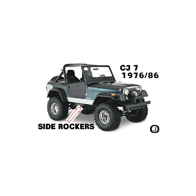 Fits with JEEEP CJ7 DIAMOND PLATE ROCKER PANEL SET OF