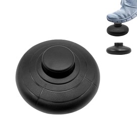 Floor Lamp Foot Switch, Push Round Foot Switch for Lamp Floor Table Lights, 70mm 2.76" Inline Push-on Push-off Press Switch Pedal for Desk Lamp Floor Lamp Lighting Equipment (Black)