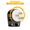 3PACK 90 Degree USA Canada Male Nema 5-15P 3 Pole