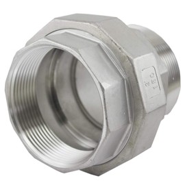 Duda Energy Union 3" Male x Female NPT Ports Stainless Steel Pipe Fitting