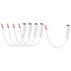 sourcing map 5pcs DC Power Pigtails Cable, 5.5 x 2.1mm
