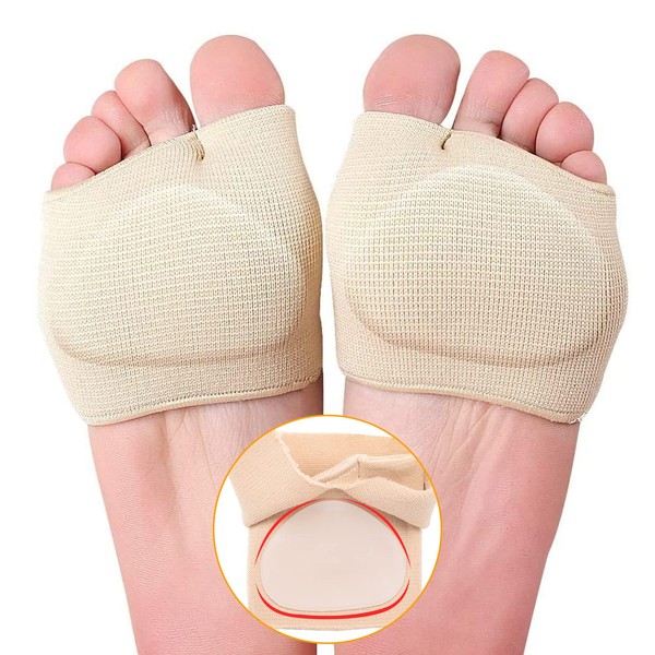 Metatarsal Padding, Bunion Padding, Forefoot Pad, Comfort Forefoot Pad, Comfortable Fabric Ball Protection, Foot Soft Socks for Support Feet (EU 39-43)