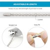 Extensión de cadena con abalorio con conector para cadena de