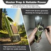 2 Pack Wind Up Torch, LED Torch with Solar Power
