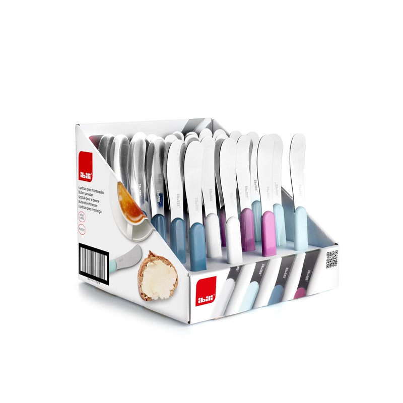 IBILI Stainless Steel Plastic Butter Spatula 5.8" Random Color