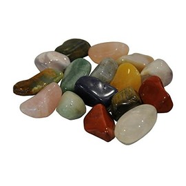 Genuine and Polished Tumbled Stones / Semi-Precious Stones from South Africa – Colourful 500 g Mix in Bag – Rock Crystal/Gemstone/Table Decoration/Confetti