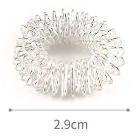 Pack of 2 Massage Rings for Fingers Made of Stainless Steel Acupressure Ring Promotes Blood Circulation