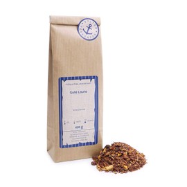 Red Bush Tea Loose Rooibos Tea Good Mood Red Bush Tea, Corinths, Papaya, Rose Petals, Pineapple, Raspberry Rooibos Tea Fine Lemon South Africa 250g