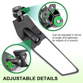 XM For Honda CBR300R CBR500R CBR954RR Rotatable Wind Swivel Wing Fin Rear Mirrors
