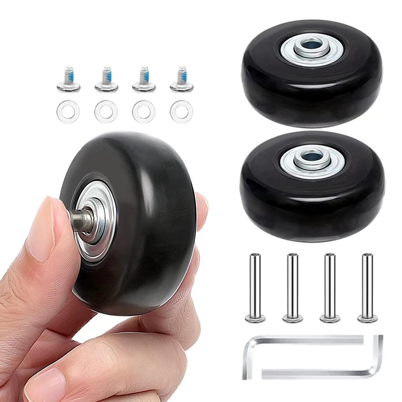 4pcs (40 x 18 mm) Replacement Wheels for Suitcase Rubber