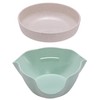 Bamboo's Grocery Double Dish Snack Bowl For Pistachios, Peanuts, Edamame,