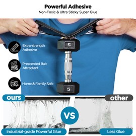 Glue Traps for Mice, Larger Sticky Mouse Traps, Pre-Scented, Sticky Mouse Traps for Rats, Rodents, Roach, Spider, Snake, Pest Control, Pet Safe, Mouse Glue Traps Indoor for Home(12 Pack)