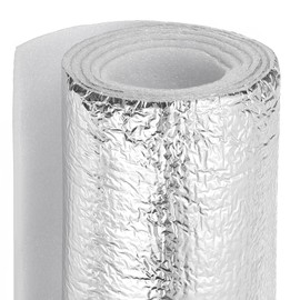 PATIKIL Reflective Insulation Foam Core Radiant Barrier 24" x 5" Double Side Foil Cold and Heat Shield Thermal Insulation for Ceilings,Walls,Window,Steel Buildings,Roofing