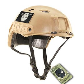 ATAIRSOFT BJ Type Airsoft Helmet Fast Paintball Tactical Helmet (TAN)