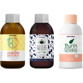 PLANTAWA Protection Pack Potassium Soap, Neem Oil and Nettle Purine (3 x 250 ml): Organic Formula: Easy to Use: Effective and Safe Care: Highly Concentrated