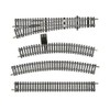 HANFLY HO Scale Track Set Nickel‑Silver Rails, Wooden‑Style Sleepers, Compatible