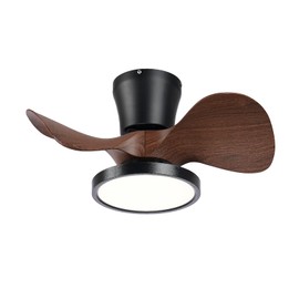 ocioc Quiet Ceiling Fan with LED Light 22 inch Large Air Volume Remote Control for Kitchen Bedroom Dining Room Patio