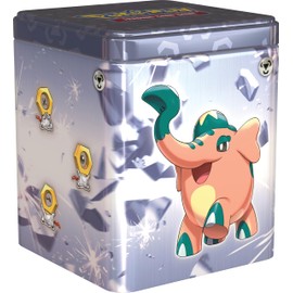 Pokémon - Trading Card Game: Stacking Tin Box Metal (3 Booster Packs & 2 Sticker Sheets)