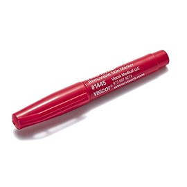 Viscot Mini EZ Removeable Ink Skin Marker Red 10 Pack