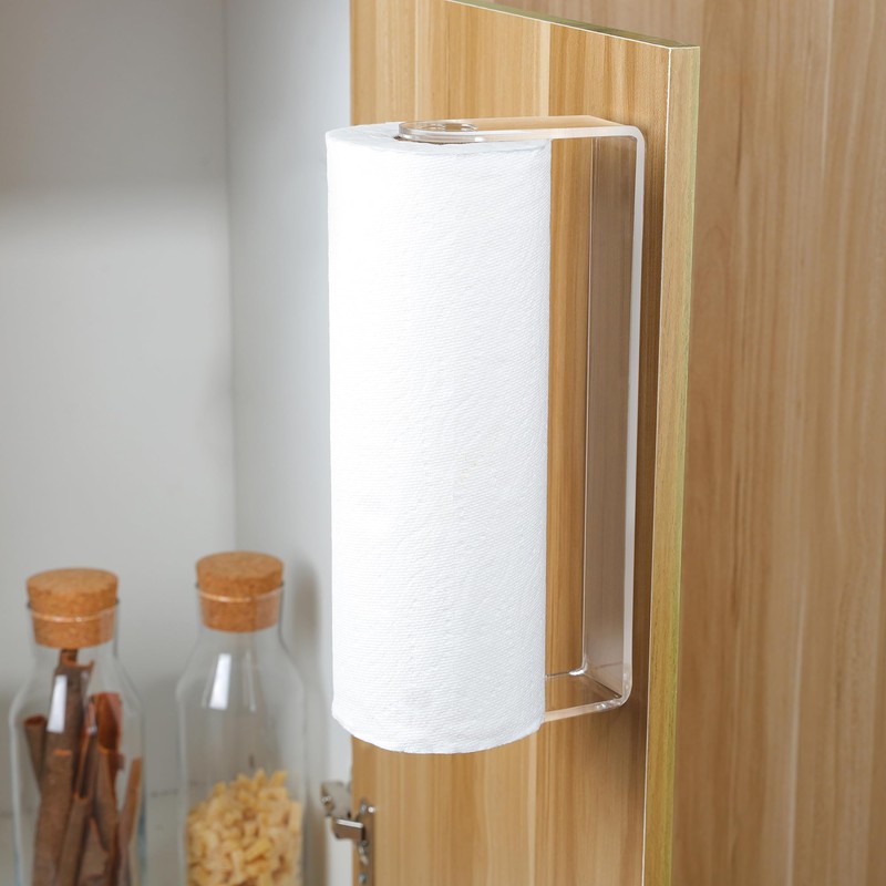 ZUNTO Wall Mounted Paper Towel Holder with Shelf for Garage,