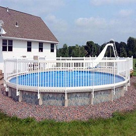 Vinyl Works 24- Inch Above Ground Pool Fence Section Removal Kit - White