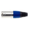 Keple 5 Pole XLR Plug, Blue - Male Audio Mic