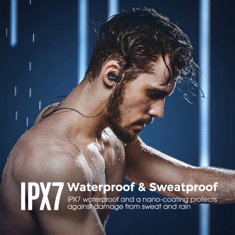 Bluetooth Headphones Deep Bass Wireless Running Headphones W/16 Hrs Playtime