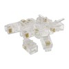 kenable RJ10 4P4C Modular Crimps Ends Plugs Connector for Handset