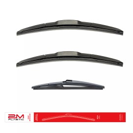 2MPLASTIC Front and Rear Windshield Wiper Blade For Jeep COMPASS 2018 - 2024 24" 18" 10"
