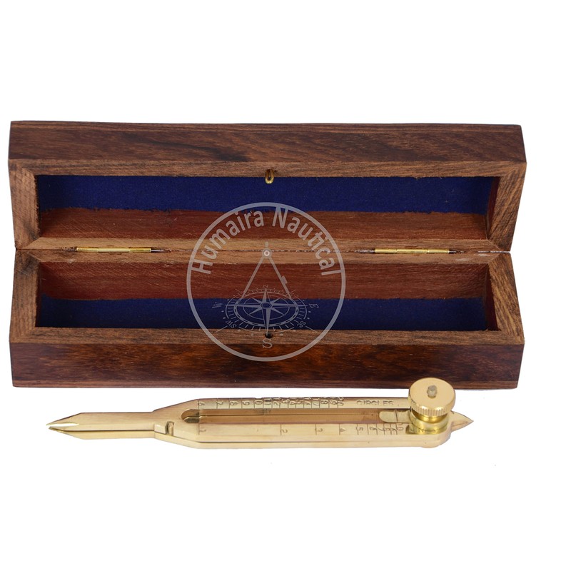 Humaira Nautical 6 Inches Nautical Professional Brass Straight Pattern Divider