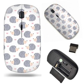 Planetar Wireless 2.4 G - mouse para computadora portátil, diseño de erizo