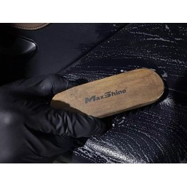 Maxshine Cepillo Sintético Mango Madera Para Asientos D Piel