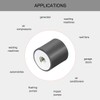 sourcing map 15 x 15mm M4 Thread Female Rubber Mounts,Vibration