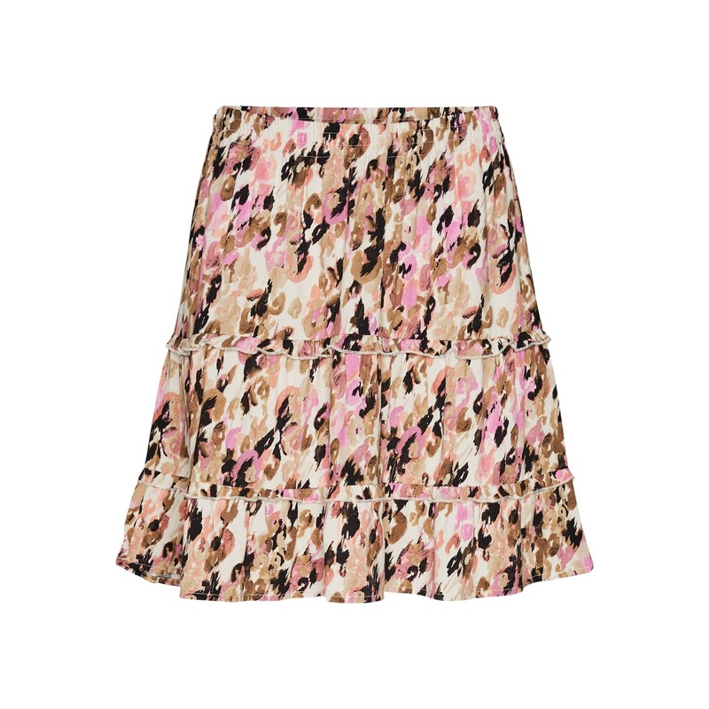 VERO MODA Women's Skirt, Tigers Eye/Aop:ina