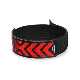 BANSA My Reflective Band Ultra-X Red 1pcs - High Visibility Gear for Night Walking,Running,Bike,Motorcycle,Camping,Walking&Cycling | Multiple Use | Orange,Green,White,Red,Yellow