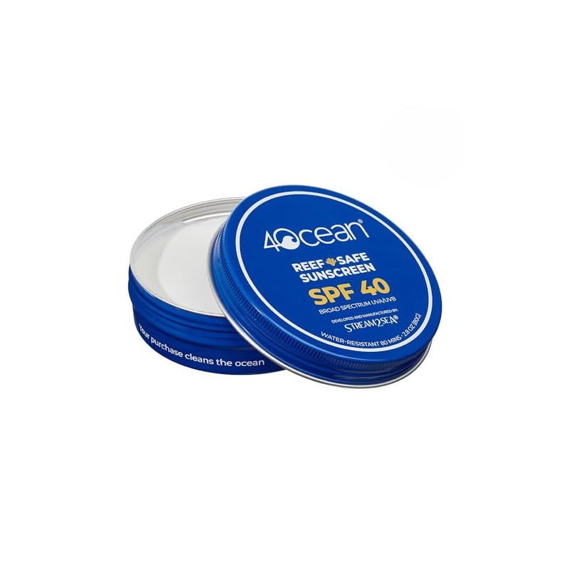 4ocean Protector solar FPS 40 seguro para arrecifes, protección UVA/UVB