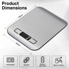 Food Kitchen Scale, Digital Food Scale with LCD Display Weight
