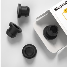 Siegvoll Pack of 4 Pot Carrier Rubber, Rubber Feet, Compatible Rust Rubber Feet for Pot Supports with 5 mm Rods from Dometic, Smev and Thetford, Accessories for Motorhome Hob