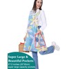OCXMME OCXXMME Adjustable Easeful Cross Back Aprons for Women Floral