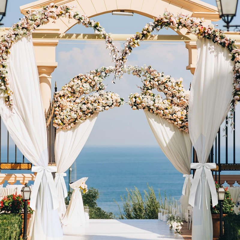 50 Pcs Wedding Car Ribbon, White Wedding Car Bows, Wedding